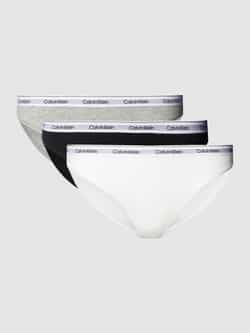 Calvin Klein Underwear Slip in effen design in een set van 3 stuks