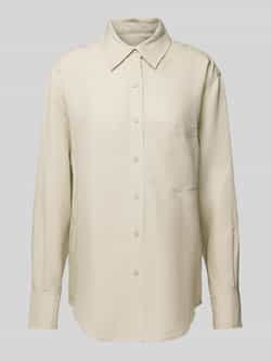 Calvin Klein Womenswear Regular fit overhemdblouse met linnen