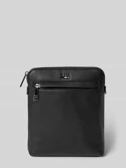 Hugo Boss Zwarte Rits Schoudertas Lente Zomer Vrouwen Black Dames