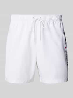 Tommy Hilfiger Regular fit korte zwembroek met labelstitching