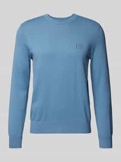 Boss Orange Gebreide pullover met labelbadge model 'Kanovano'