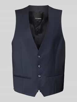 ROY Robson Blauwe Slim Fit Mouwloze Vest Blue Heren