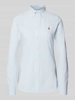 Polo Ralph Lauren Regular fit overhemdblouse met labelstitching