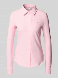 Tommy Hilfiger Shaped fit overhemdblouse van katoenmix