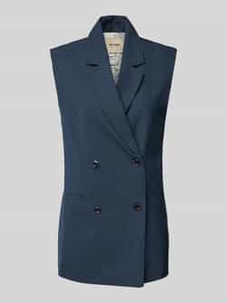 MOS MOSH Gilet met strookzakken model 'PHILINE ROYAL'