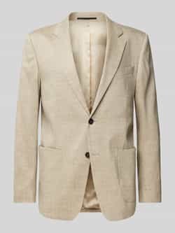 Tiger Of Sweden Regular fit 2-knoops colbert van linnenmix model 'JUSTIN'