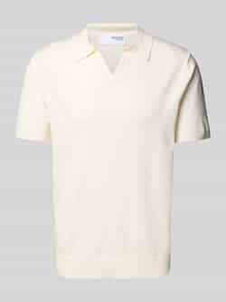 Selected Homme Poloshirt met V-hals model 'TELLER'