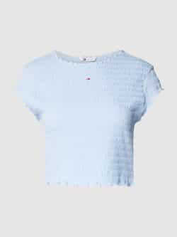 Tommy Jeans Kort T-shirt met geschulpte zoom