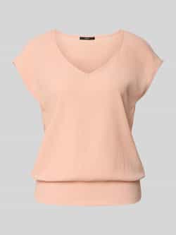 Zero T-shirt met V-hals en kapmouwen