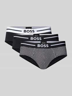 Boss Slip met elastische band met label in een set van 3 stuks