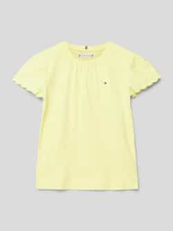 Tommy Hilfiger Teens T-shirt met broderie anglaise model 'BRODERIE ANGLAISE'