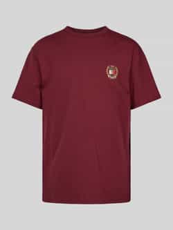 Tommy Jeans T-shirt met labelstitching en ronde hals