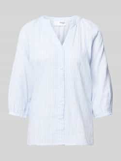 SELECTED FEMME Dames Blouses Slfalberta 3 4 Stripe Shirt Noos Lichtblauw