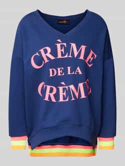 Miss goodlife Sweatshirt met V-hals model 'Creme de la Creme'