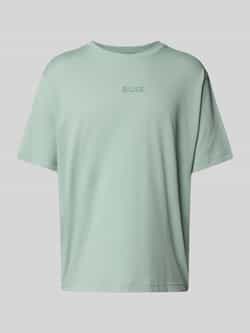 BOSS Green T-shirt met labelprint en ronde hals