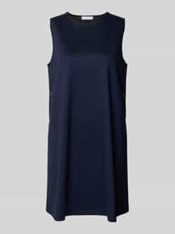 Rich & Royal Mini-jurk van viscosemix met ronde hals