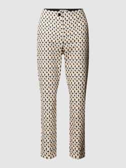 Christian Berg Woman Slim fit stoffen broek met all-over print