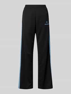 Review Regular fit sweatpants met drukknopen aan de zijkant