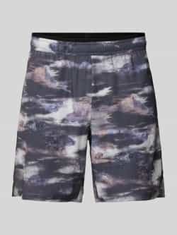 EA7 Emporio Armani Loose fit sweatshorts met labelprint model 'VENTUS'