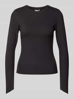 AIMN Shirt met lange mouwen en geribde ronde hals model 'Sense'