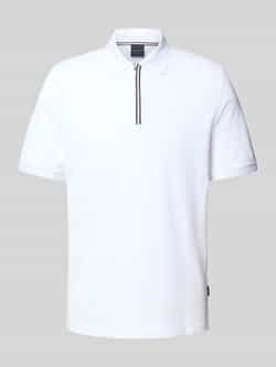 Bugatti Regular fit poloshirt met ritssluiting