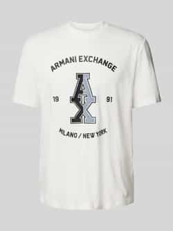 Armani Exchange T-shirt met labelprint