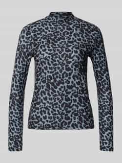 Vila Shirt met lange mouwen en opstaande kraag model 'LEOA'