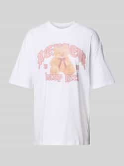 REVIEW Oversized T-shirt met labelprint