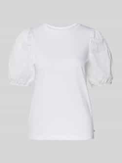 Tom Tailor Denim Regular fit T-shirt met pofmouwen