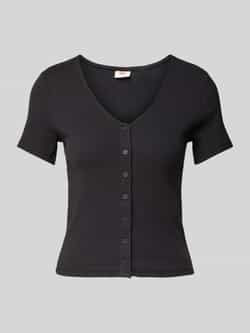 Levi's T-shirt met boothals model 'CAVIAR'