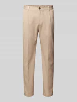 JOOP! Collection Stoffen broek met bandplooien model 'Lester'