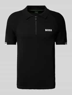 BOSS Green Regular fit poloshirt met labelprint model 'Perform-Max'