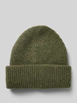 Pieces Beanie met omslag in gemêleerde look model 'PYRON'