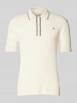 Gant Slim fit poloshirt met labelstitching