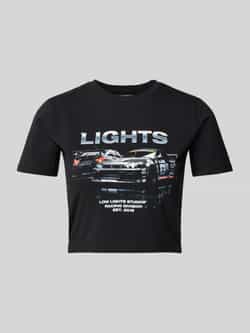 Low Lights Studios Kort T-shirt met motiefprint model 'DTM