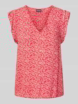 Pieces Regular fit blousetop met V-hals model 'NYA'