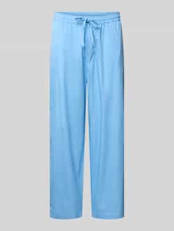 REVIEW Stoffen broek met elastische band en steekzakken