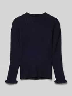 Name it MINI longsleeve NMFVIANNA donkerblauw Meisjes Viscose Ronde hals 104