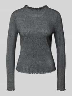 Only Slim fit shirt met lange mouwen van katoenmix model 'EMMA'