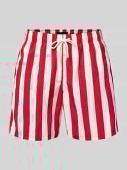TOMMY HILFIGER Heren Zwembroeken Medium Drawstring Print Rood