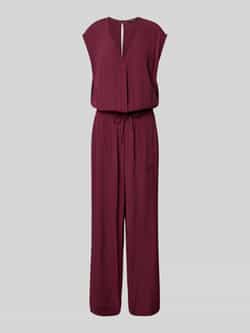 Opus Jumpsuit van viscose met V-hals model 'Mylea'