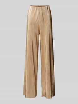 Zero Broek met plissévouwen en elastische band