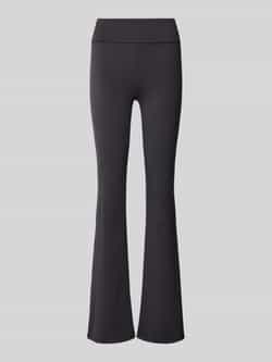 Gina Tricot Flared cut stoffen broek met elastische band