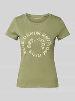 Tom Tailor Denim Regular fit T-shirt met tekstprint