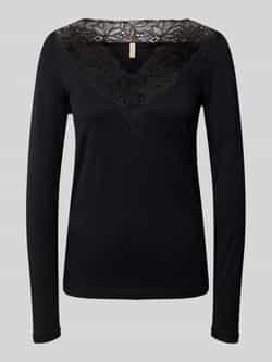 Soyaconcept Shirt met lange mouwen en kant model 'Marica'