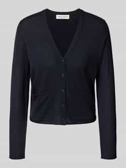 Marc O'Polo Regular fit gebreid jack van scheerwolmix