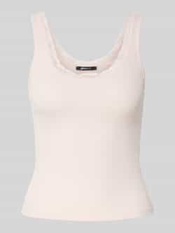 Gina Tricot Top met bandjes in riblook met kant