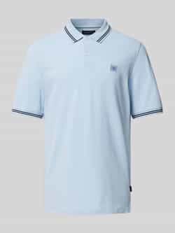 Bugatti Poloshirt met sportieve contraststrepen