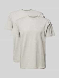 RAGMAN T-shirt met geribde ronde hals