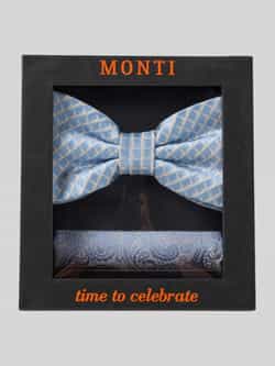 Monti Strik en pochet in een set van pure zijde